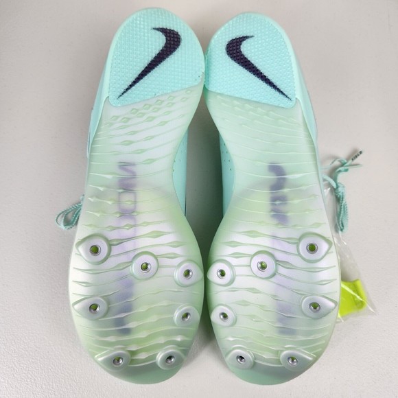 Nike Air Zoom LJ Elite Mint Foam Volt DR9924-300 Track Spikes Men’s Size 12 - Picture 12 of 12